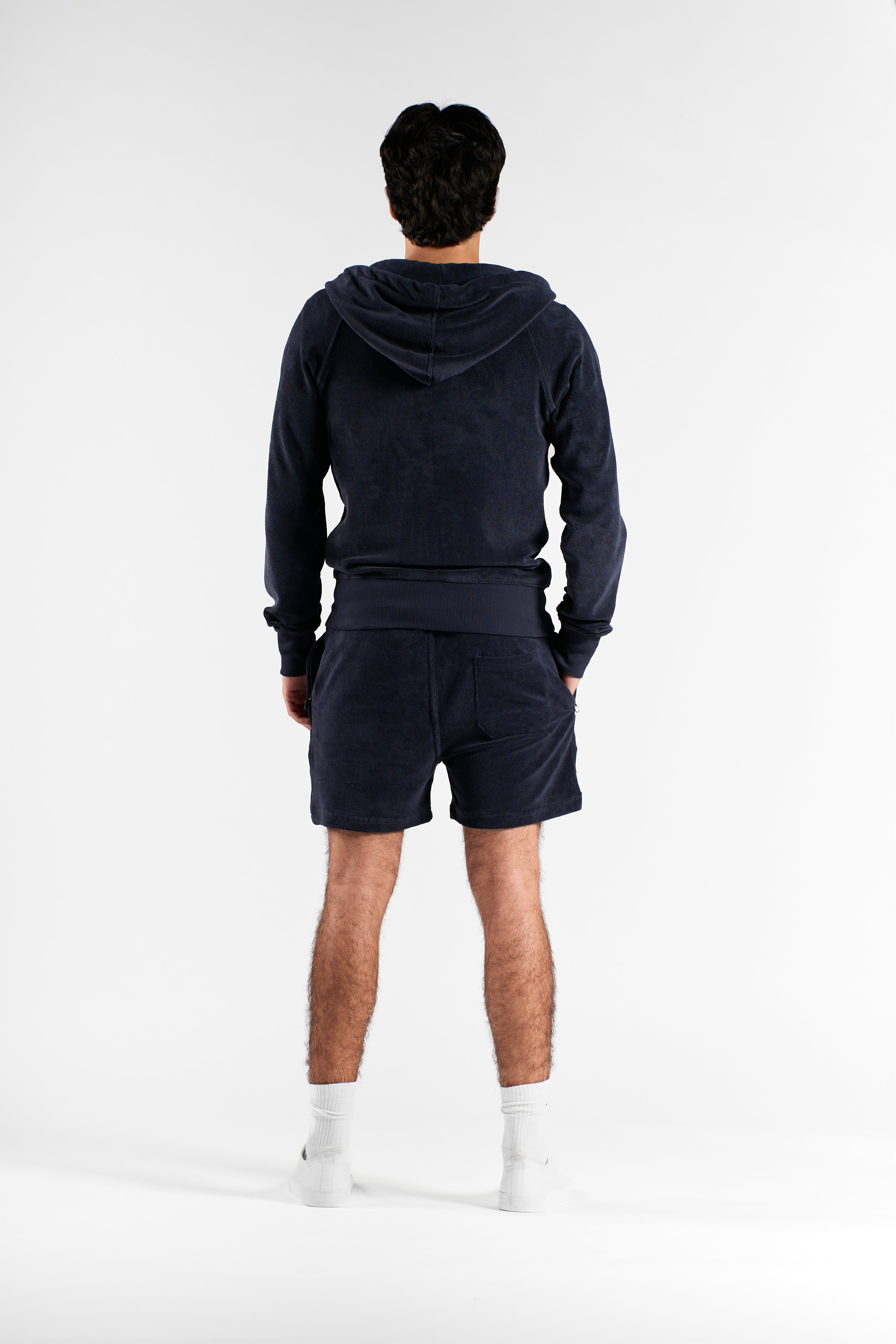 Hoodzip Unisex Terry Navy