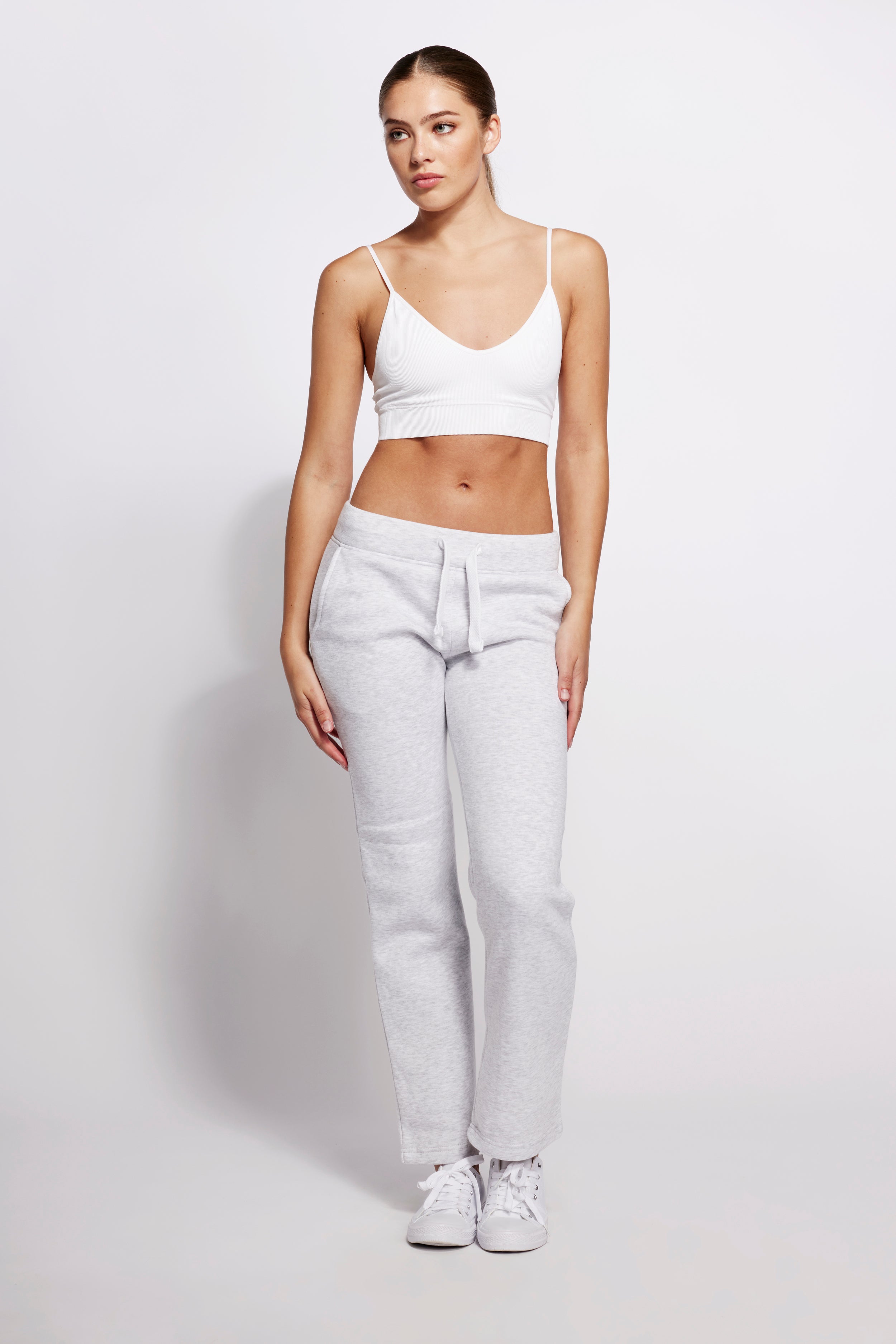 Sweatpant Girl Straight Leg Light Grey