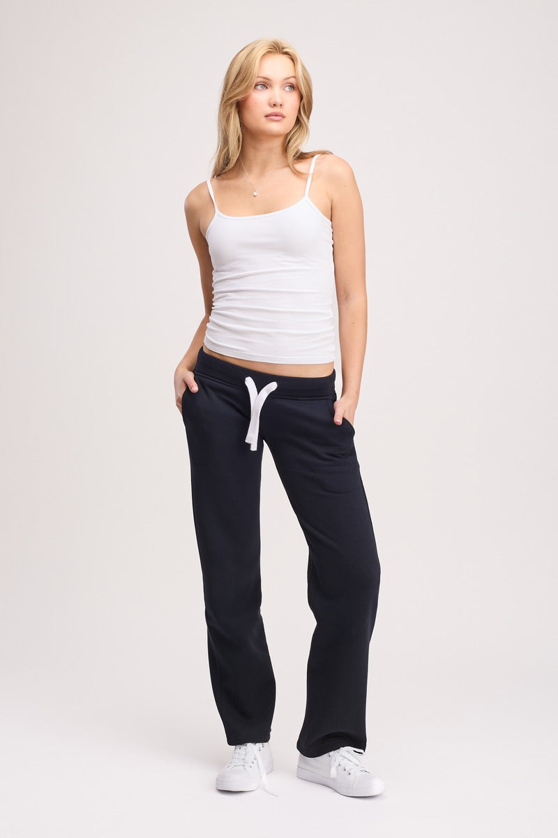 Sweatpant Girl Straight low waist Navy