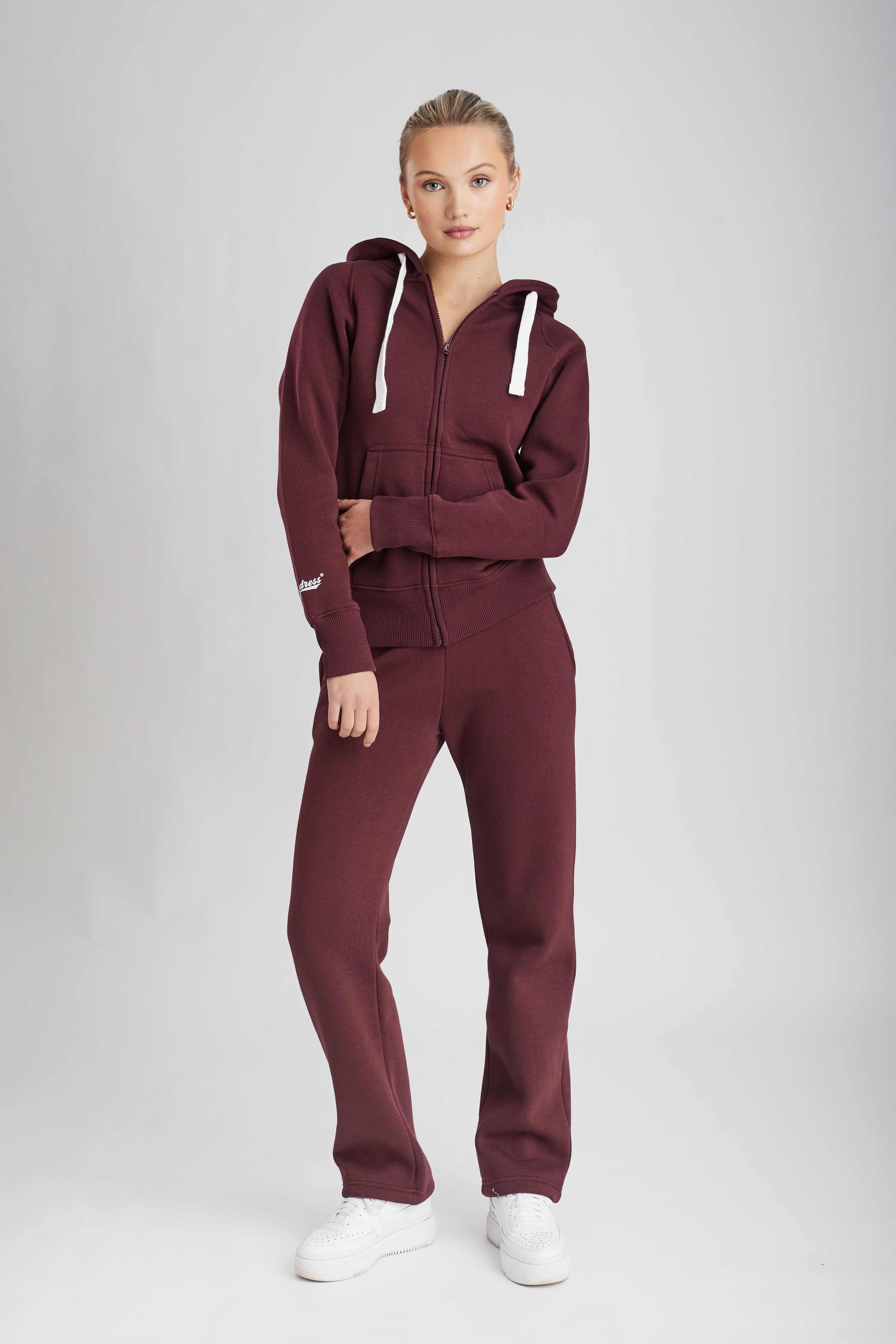 Hoodzip Unisex Original Bordeaux burgunder