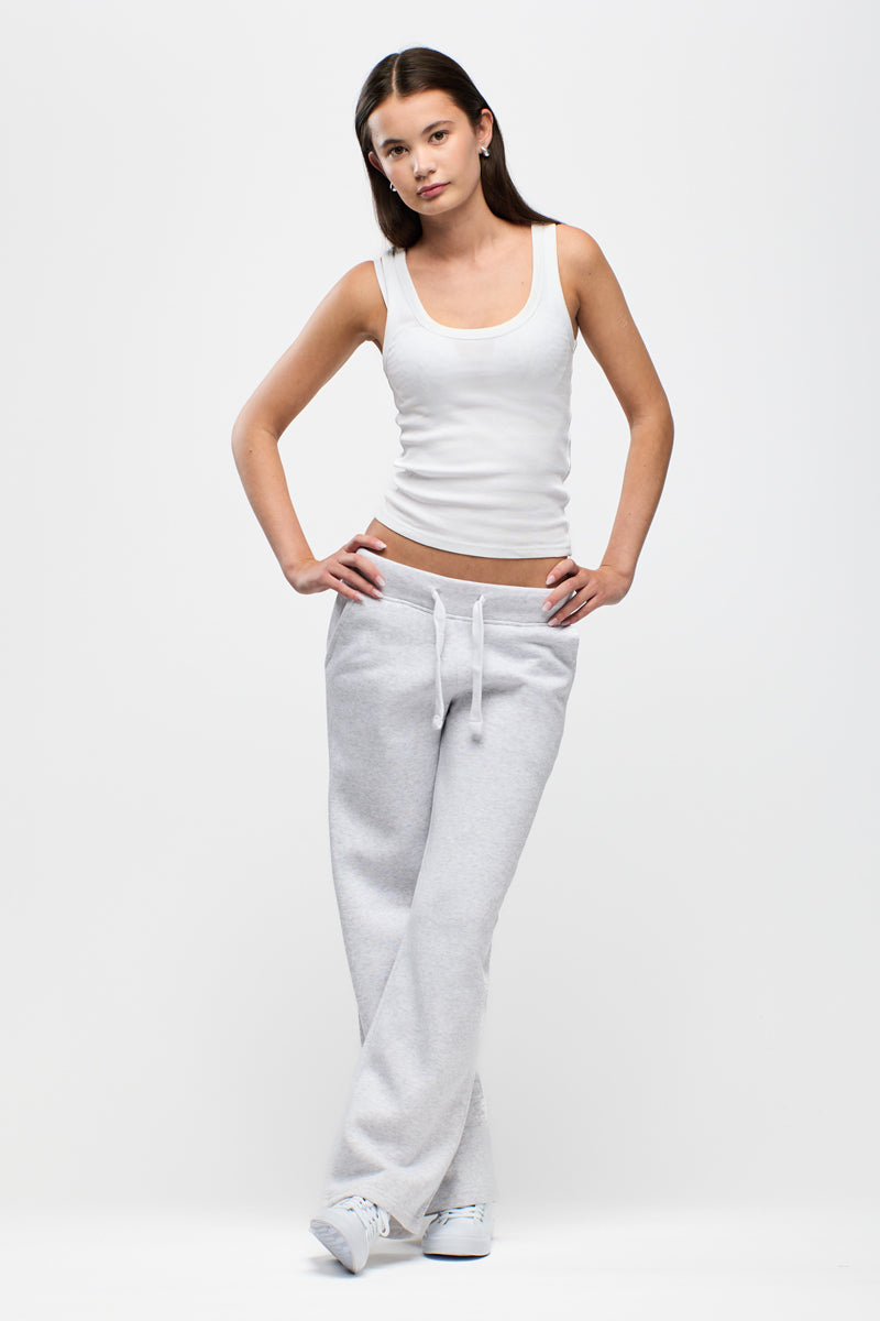 Sweatpants Girl Straight Wide Light Grey