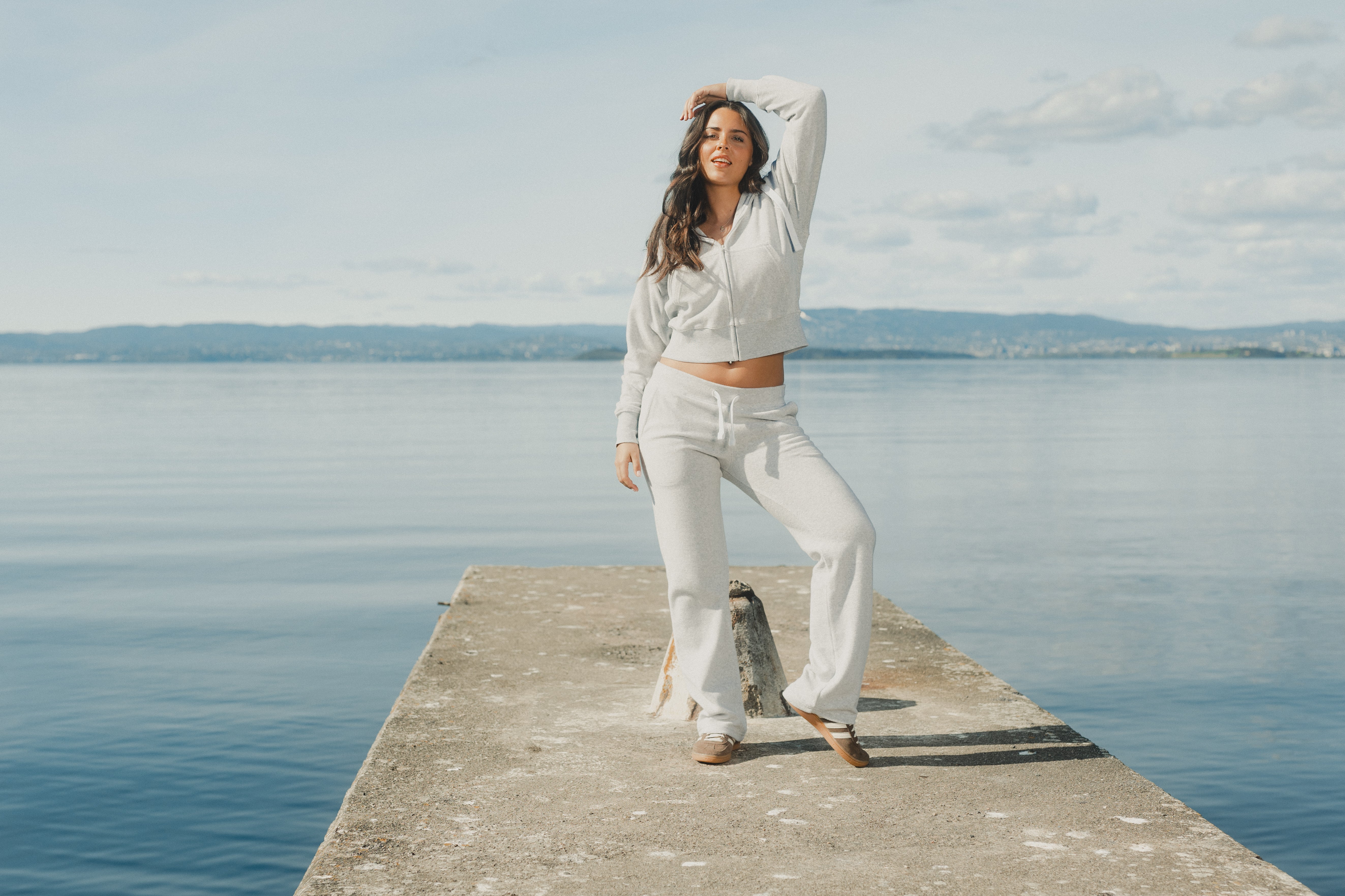 Sweatpant Girl Terry Light Grey