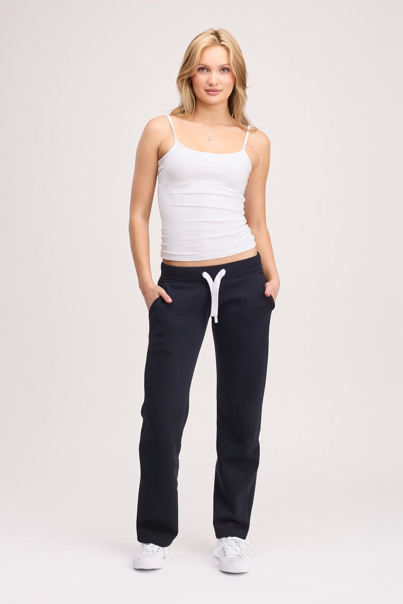 Sweatpant Girl Straight low waist Navy
