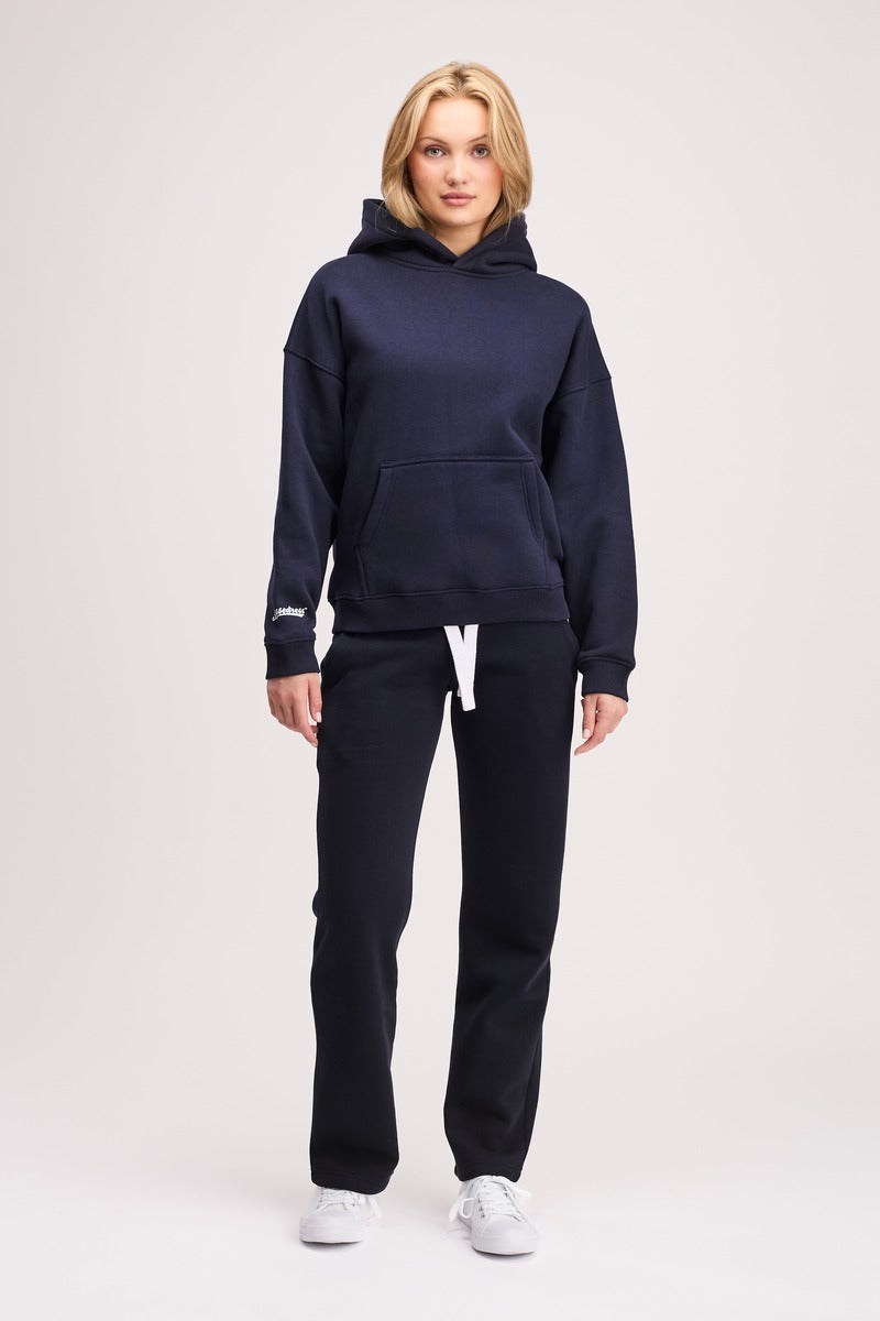 Boxed Hoodie Unisex Original Navy