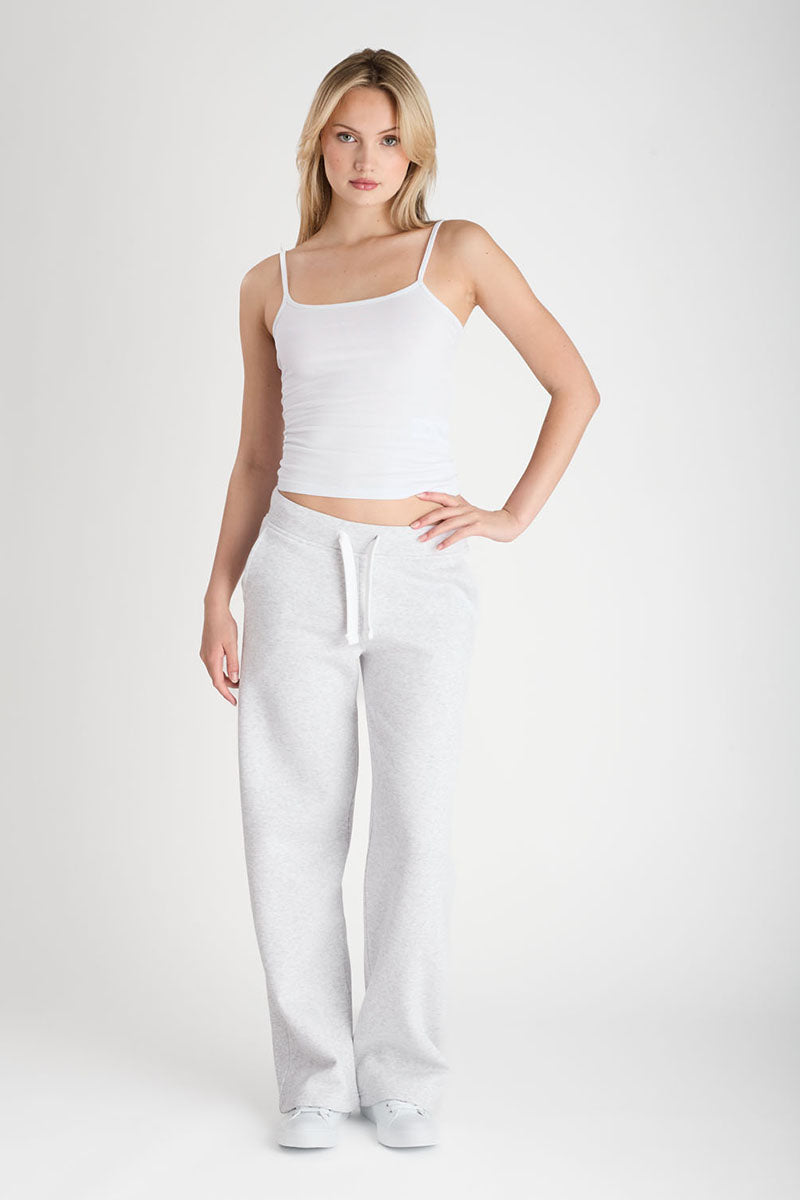 Sweatpants Girl Straight Wide Light Grey